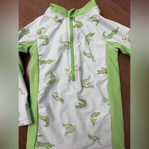 Caribbean Joe Green Alligator Rashguard